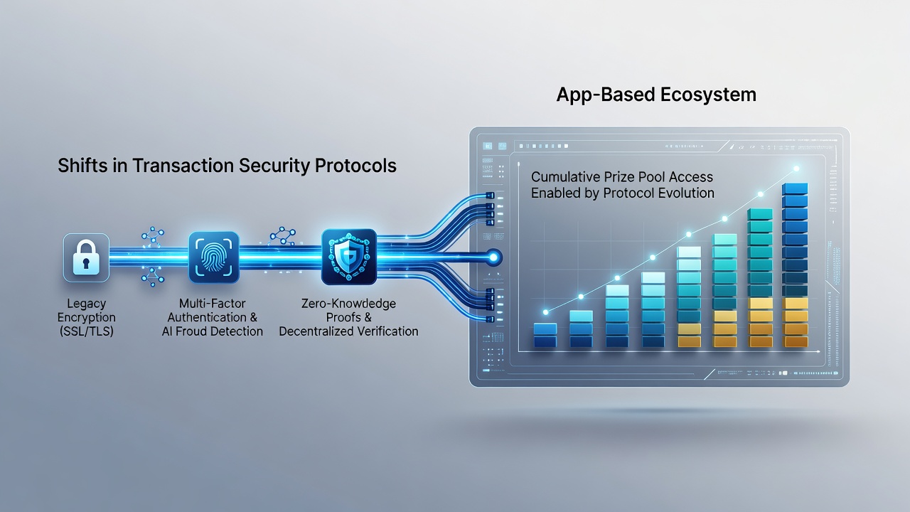 Secure server architecture supporting app-based progressive jackpot pools with transaction logs
